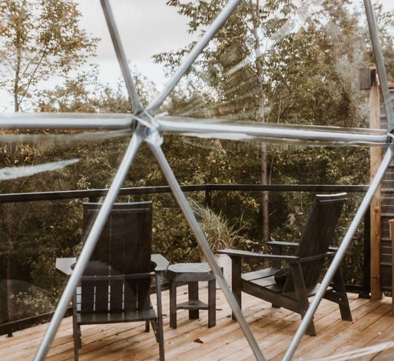 Chairs on Forest Dome Deck