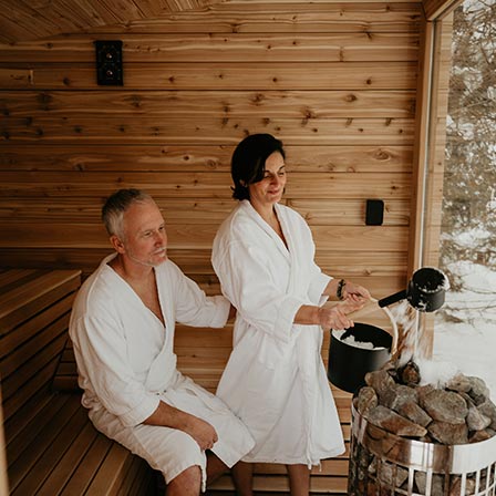 Couple in Sauna