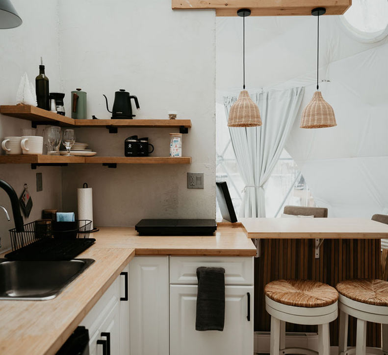 Forest Dome Kitchen