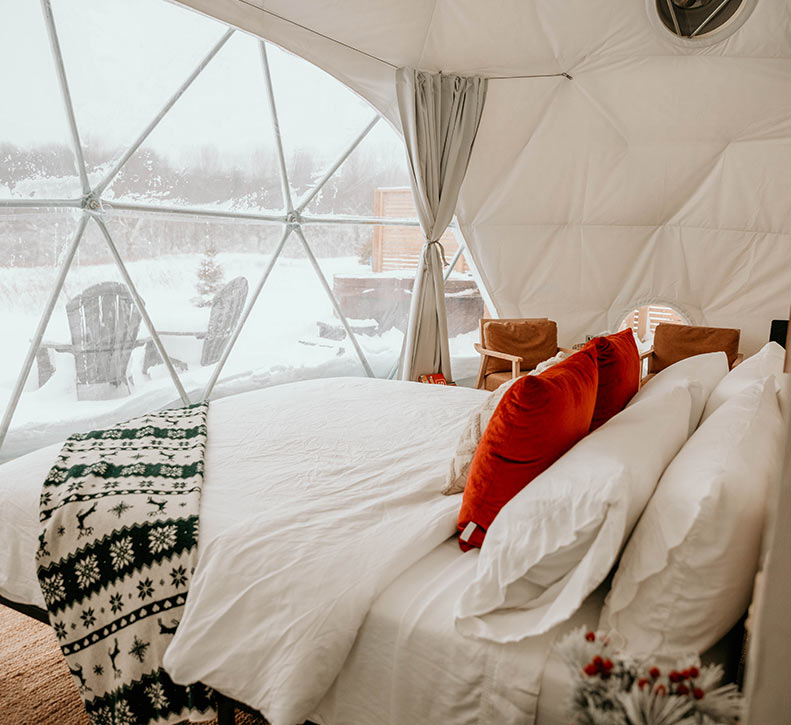 Meadow Dome At Christmas