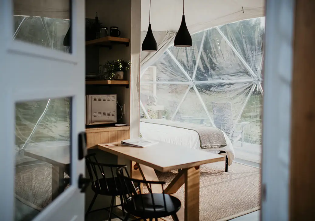 Walking Into Meadow Dome