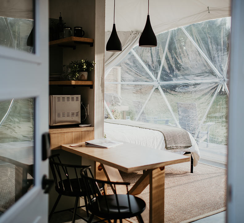 Walking Into Meadow Dome